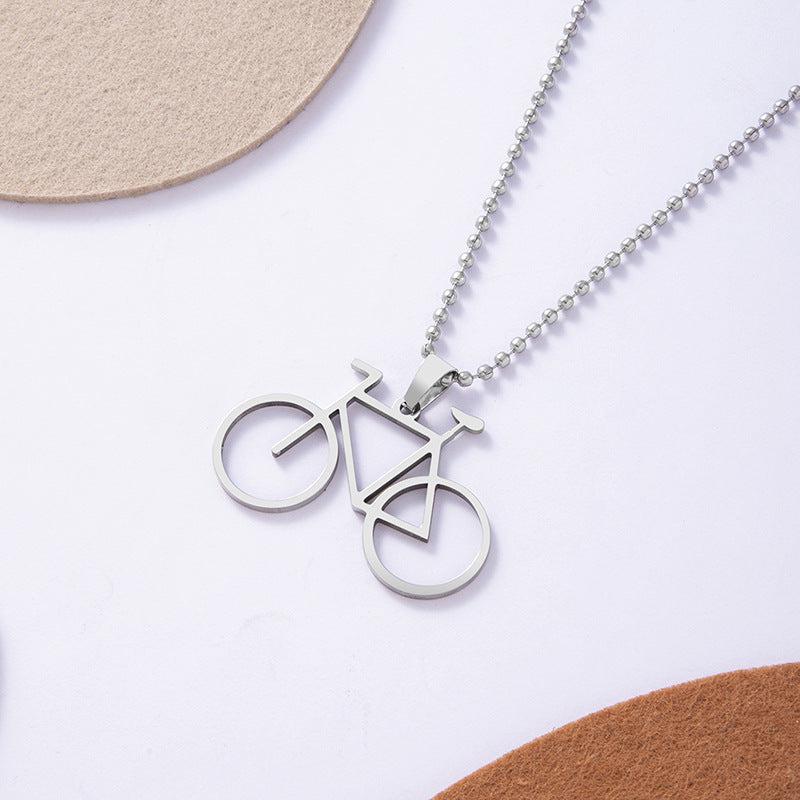 Durable Stainless Steel Cycling Necklace by Cycolinks - Perfect for Cycling Enthusiasts