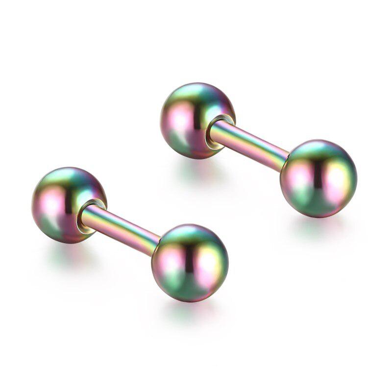 Dumbbell Stud Earrings - Cycolinks