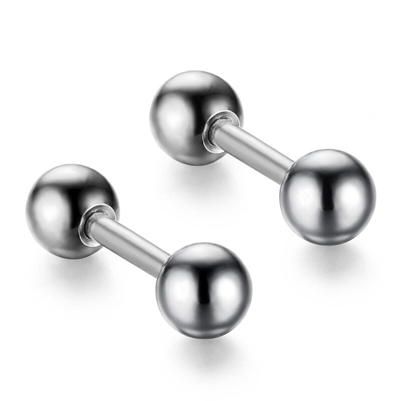 Dumbbell Stud Earrings - Cycolinks