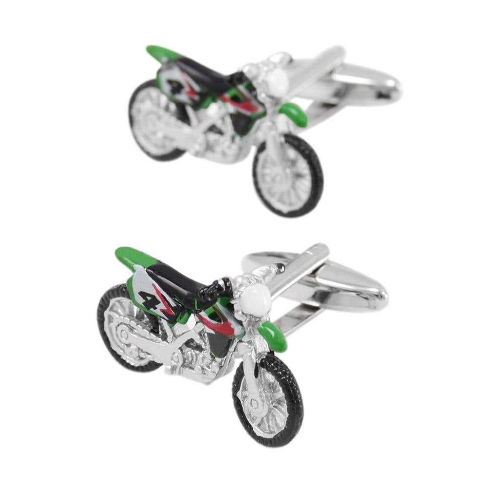 Cycolinks Enamel Motorcross Cuff Links - Cycolinks